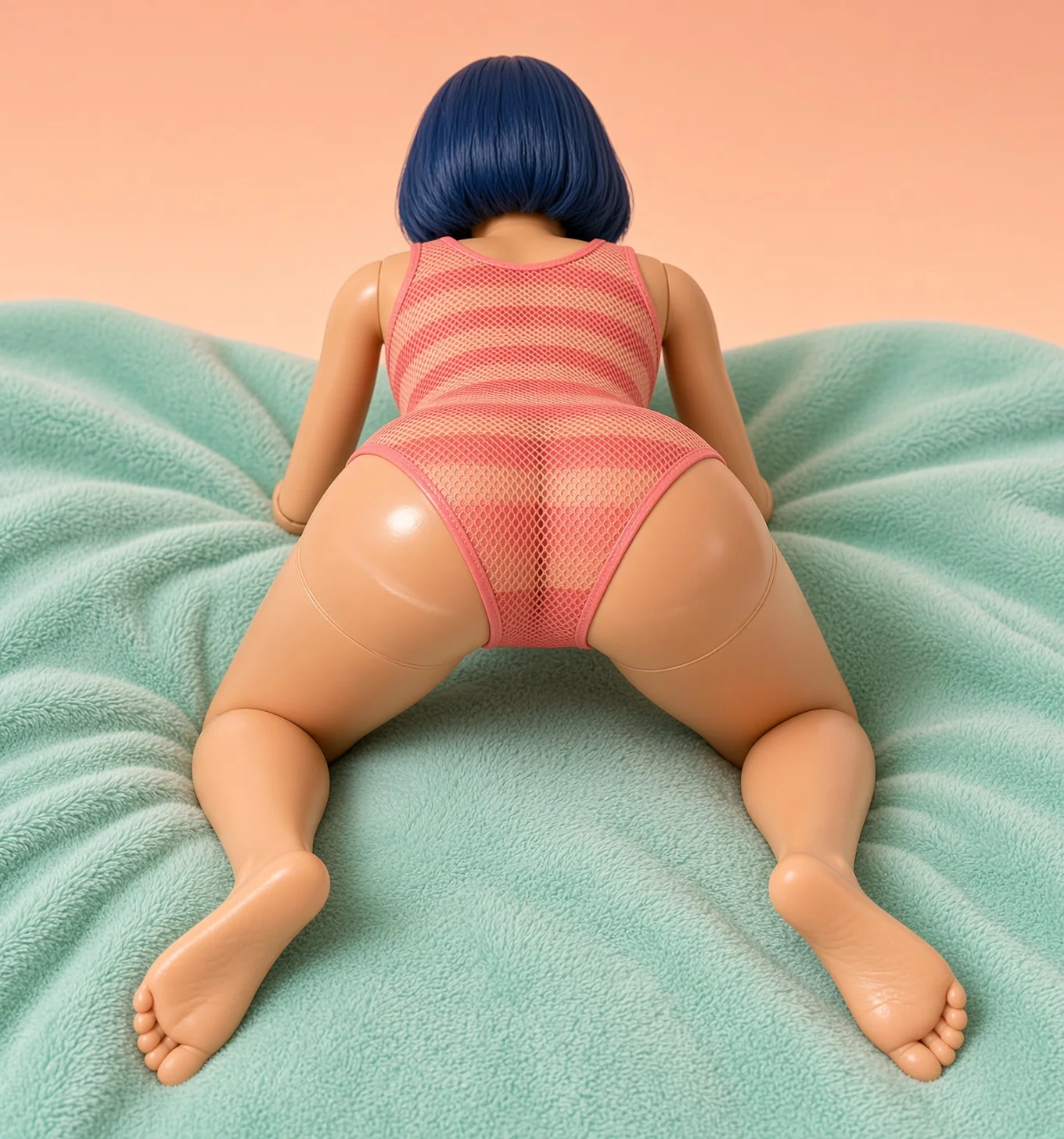 AI-generated fictional adult image: Texture studies — composition 02