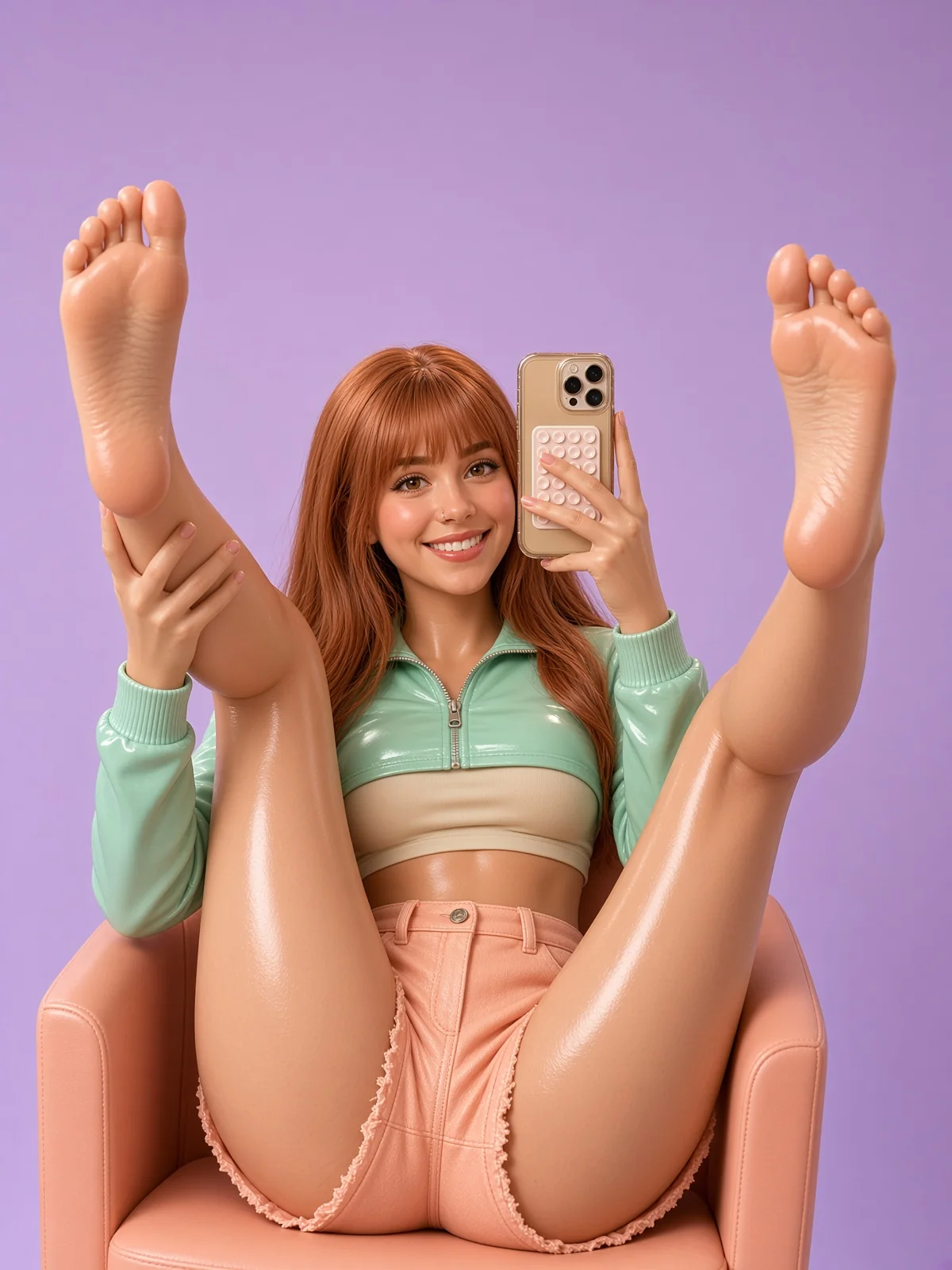 AI-generated fictional adult image: Tea moments — composition 07