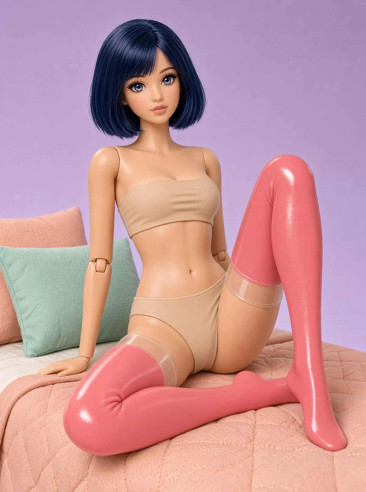 AI-generated fictional adult image: Soft mornings — composition 16