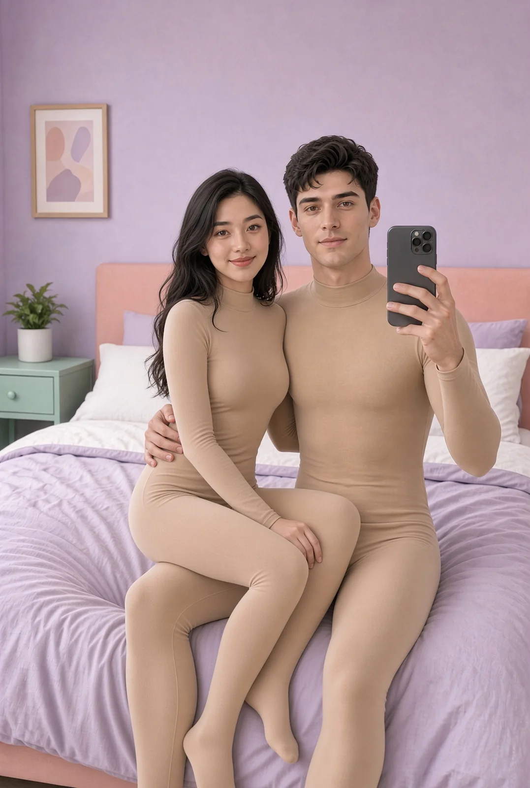 AI-generated fictional adult image: Together — composition 07