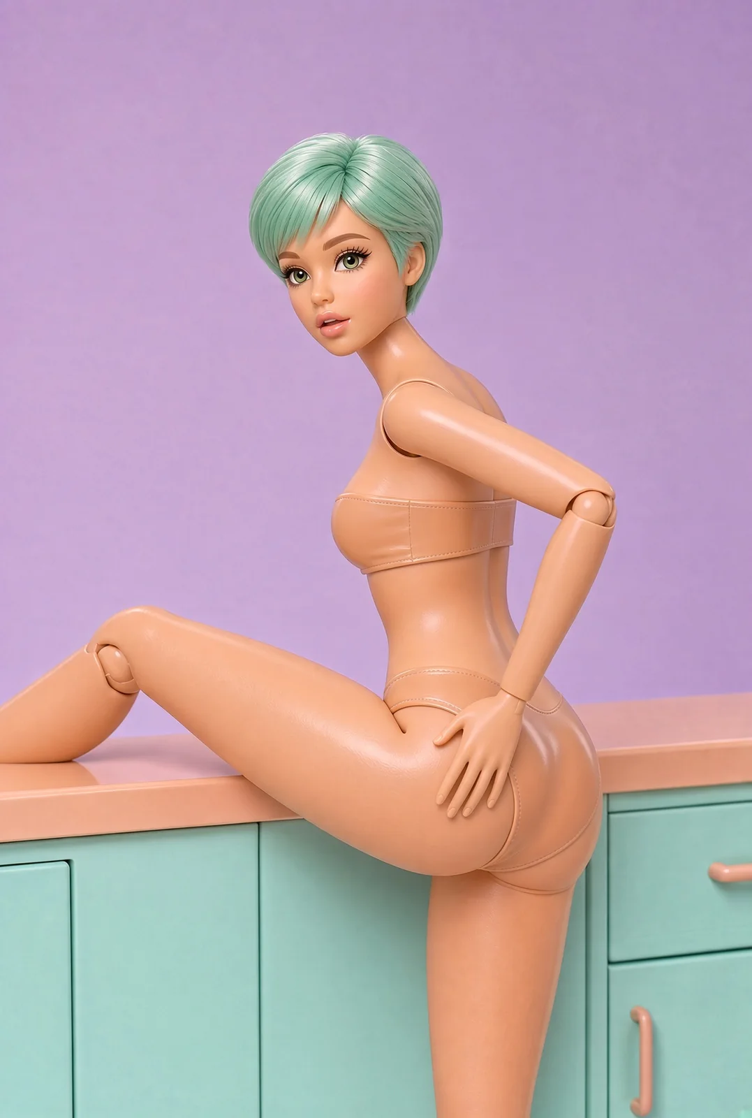 AI-generated fictional adult image: A different angle — composition 05