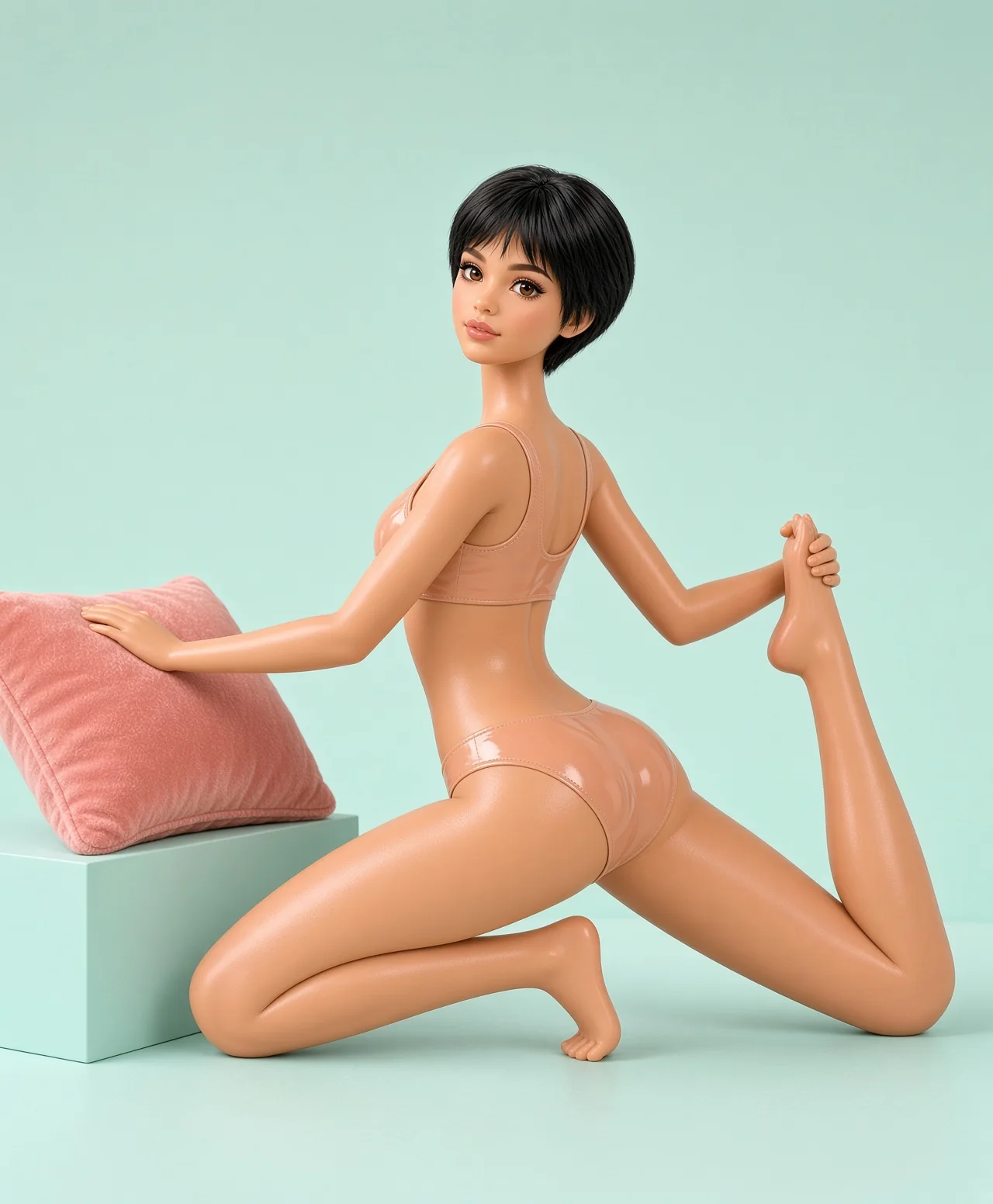 AI-generated fictional adult image: In motion — composition 03