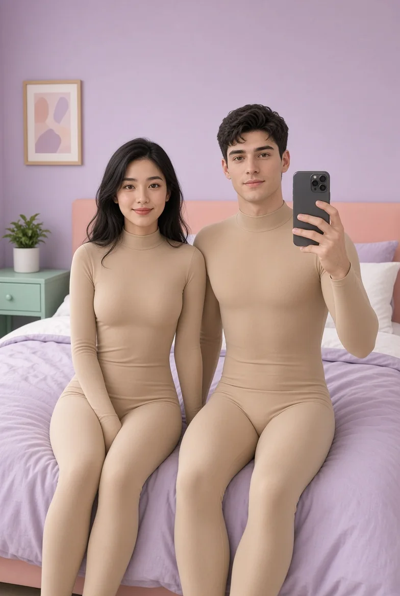 AI-generated fictional adult image: Together — composition 06